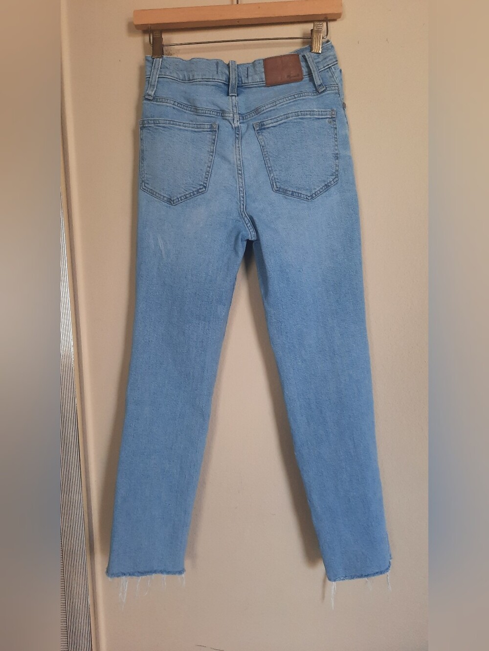 Madewell The Perfect Vintage Jeans Light Blue Women’s High-Rise Straight Jeans - Picture 3 of 9
